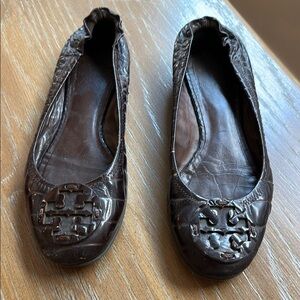Tory Burch Brown Ballet Flats